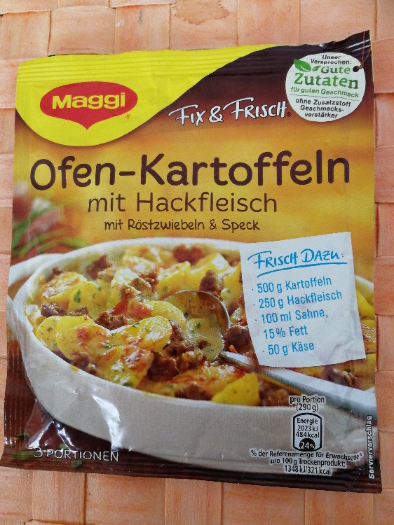 Maggi Fix Frisch Ofen Kartoffeln Mit Hackfleisch Zubereitet