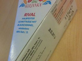 Rival , Halbfester Schnittkäse mit Blauschimmel 48% F.i. | Hochgeladen von: GatoDin Rival , Halbfester Schnittkäse mit Blauschimmel 48% F.i. | Hochgeladen von: GatoDin