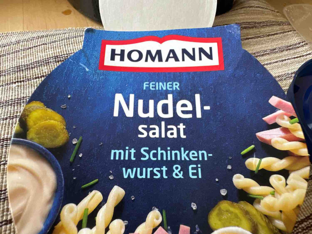 Homann Nudelsalat Mit Schinkenwurst Und Ei Kalorien Neue Produkte Fddb