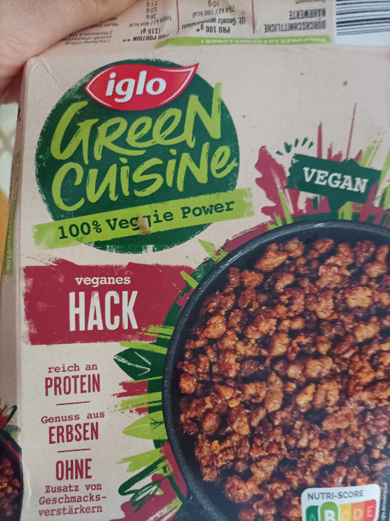 Iglo Iglo Vegan Hack Kalorien Neue Produkte Fddb