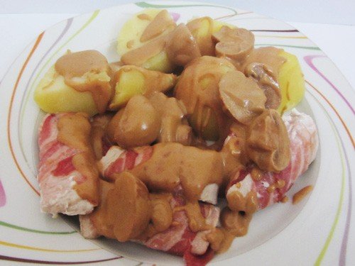 Kartoffeln und Putenfleisch im Speckmantel | Hochgeladen von: Pinkzessin