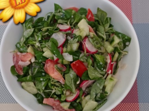 Bunter - Salatteller mit  Joghurt-Chili-Dressing | Hochgeladen von: Muckelchen2407