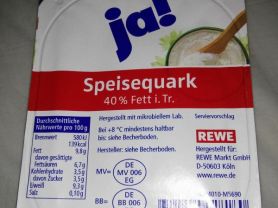 Speisequark, 40% Fett i.Tr | Hochgeladen von: torbenkeuler600 Speisequark, 40% Fett i.Tr | Hochgeladen von: torbenkeuler600