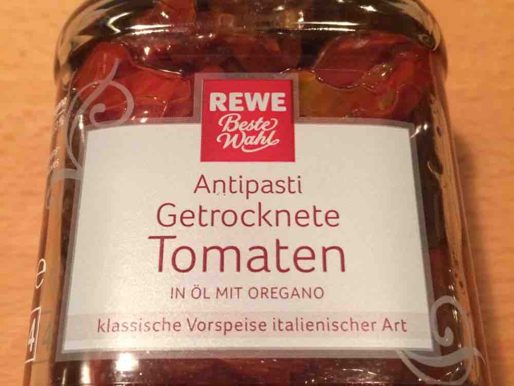 Rewe Beste Wahl Antipasti Getrocknete Tomaten in Öl mit Oregano