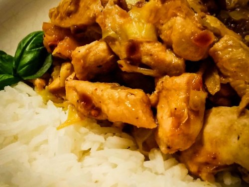 Hühnchen mit Ingwerspitzkohl und Reis | Hochgeladen von: die amethode