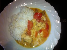 Thai Kokos Curry mit Basmatireis | Hochgeladen von: Fränky123