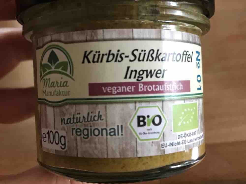 Kürbis-Süßkartoffel-Ingwer Veganer Brotaufstrich  von MurielTaus | Hochgeladen von: MurielTausend
