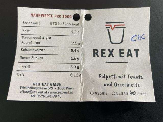 Rex Eat: Polpetti mit Tomate und Orecchiette | Hochgeladen von: chriger