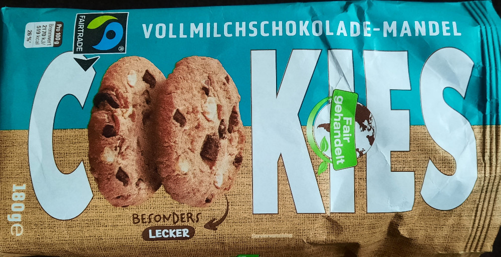 Cookies Vollmilchschokolade-Mandel, Fairtrade von alka1777 | Hochgeladen von: alka1777