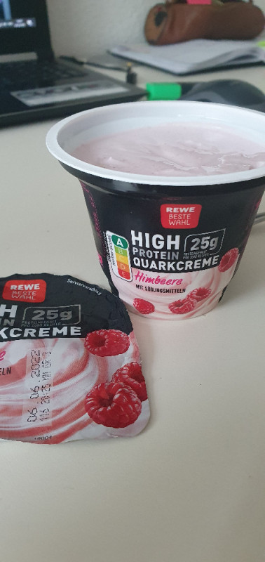 High Protein Quarkcreme, Himbeere von raaaaaahel | Hochgeladen von: raaaaaahel