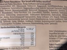 Fabrys / Lufthansa Sandwich , Graubrot mit Putenfleischkäse | Hochgeladen von: blackhawk60