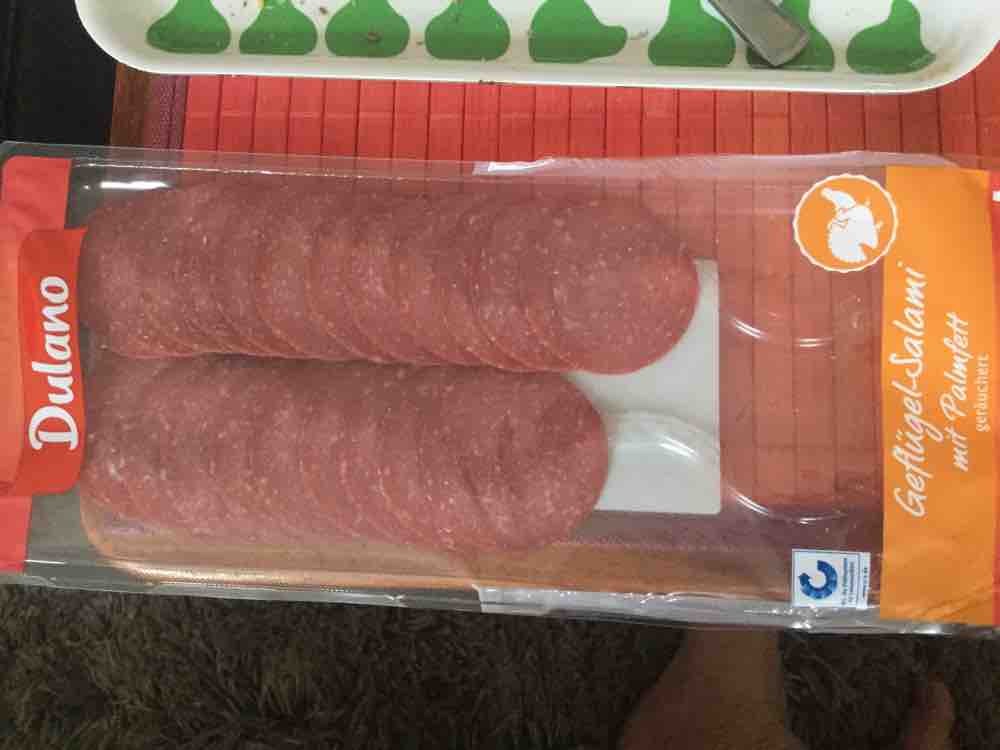 Dulano, Geflügel Salami mit palmfett Kalorien Wurst und Fleischwaren