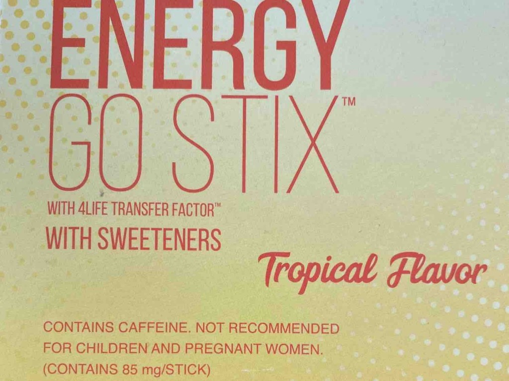 Energy Go Stick ?Tropical Flavor?, 85 mg Koffein von Alma Kee | Hochgeladen von: Alma Kee
