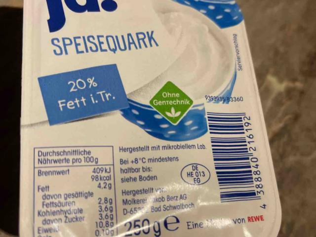 Speisequark, 20% Fett von laurajhk | Hochgeladen von: laurajhk