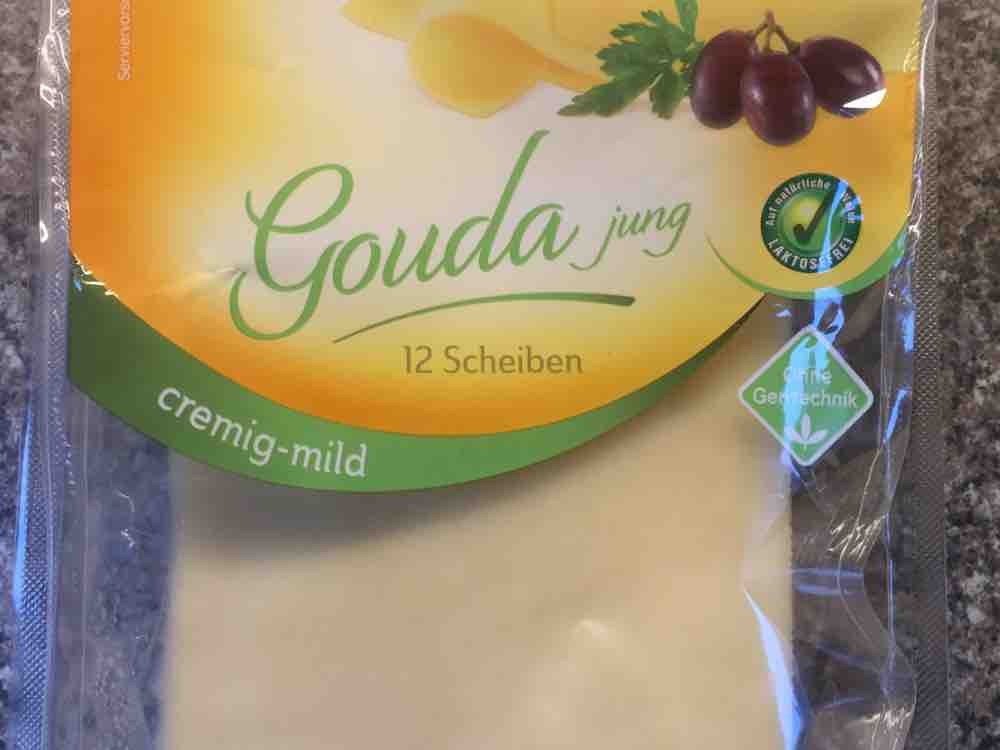 Kalorien 48% Käse Milbona, - cremig Scheiben i.Tr. - mild, Gouda in jung, Fett Fddb