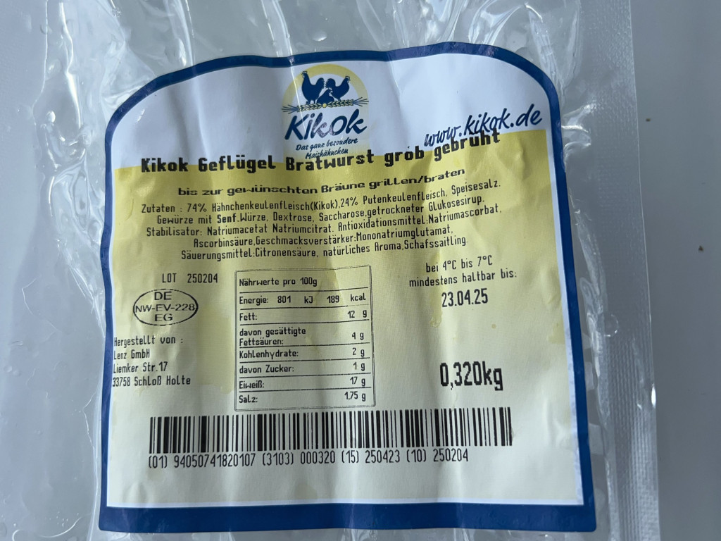 Geflügel-Bratwurst, Kilometerstand von franzy61 | Hochgeladen von: franzy61 Geflügel-Bratwurst, Kilometerstand von franzy61 | Hochgeladen von: franzy61