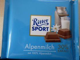 Kalorien Fur Ritter Sport Alpenmilch Schokolade Fddb
