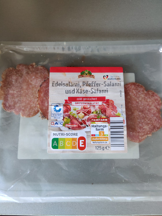 Edelsalami, Pfeffer-Salami, Käse-Salami, mid geräuchert von Leon | Hochgeladen von: Leoneee