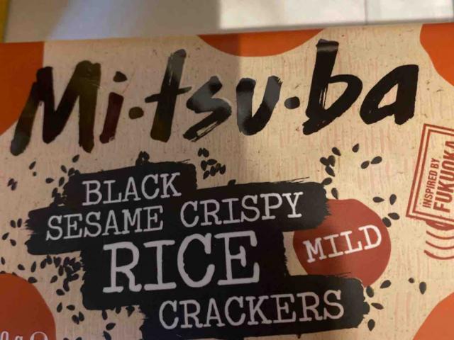 black sesame crispy rice crackers, vegan by FGHamer | Uploaded by: FGHamer