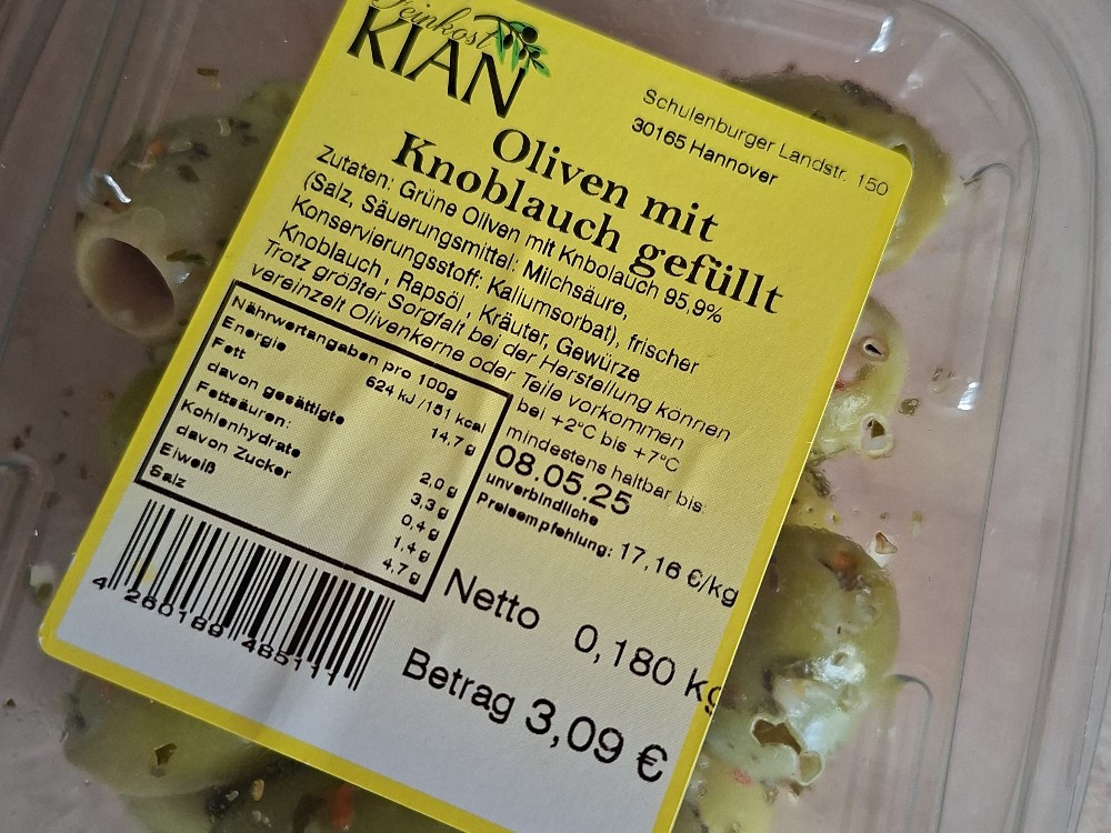 Oliven grün mit Knoblauch von 14254805561019 | Hochgeladen von: 14254805561019 Oliven grün mit Knoblauch von 14254805561019 | Hochgeladen von: 14254805561019