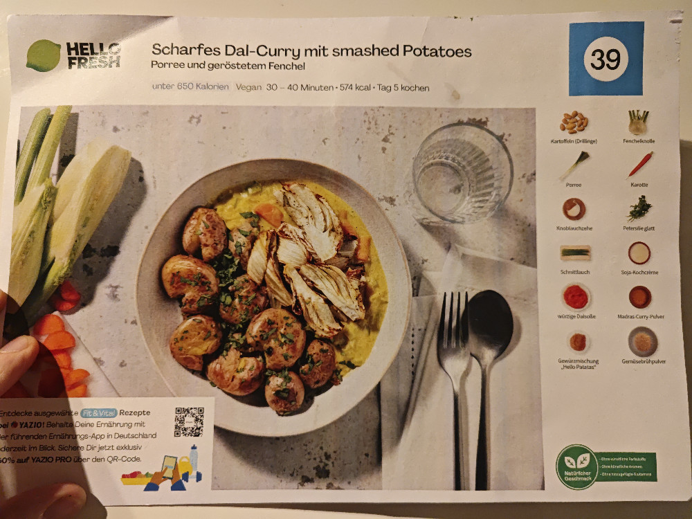 scharfes Dal-Curry mit smashed potatoes, hellofresh von Arconas | Hochgeladen von: Arconas