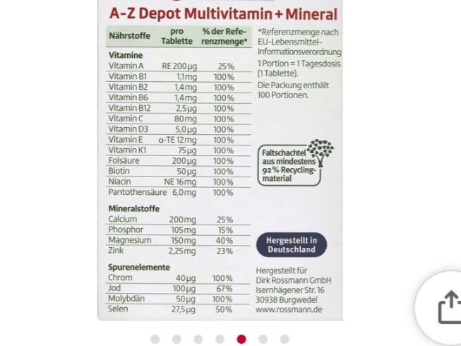 Altapharma a-z depot multivitamin und Mineral von mperformance45 | Hochgeladen von: mperformance459 Altapharma a-z depot multivitamin und Mineral von mperformance45 | Hochgeladen von: mperformance459