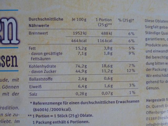 Oblaten   Gefüllte Waffelblätter mit gerösteten Haselnüssen | Hochgeladen von: Dunja11