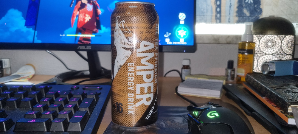 Amper Energy Drink, Ice Tea Pfirsisch von Sane3110 | Hochgeladen von: Sane3110