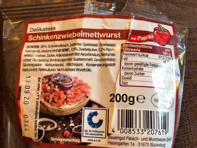 Schinkenzwiebelmettwurst, mit Paprika von freesoul | Hochgeladen von: freesoul