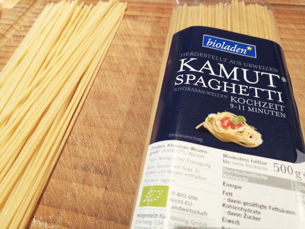 Kamut-Spaghetti, Hergestellt aus Urweizen von KlaK | Hochgeladen von: KlaK