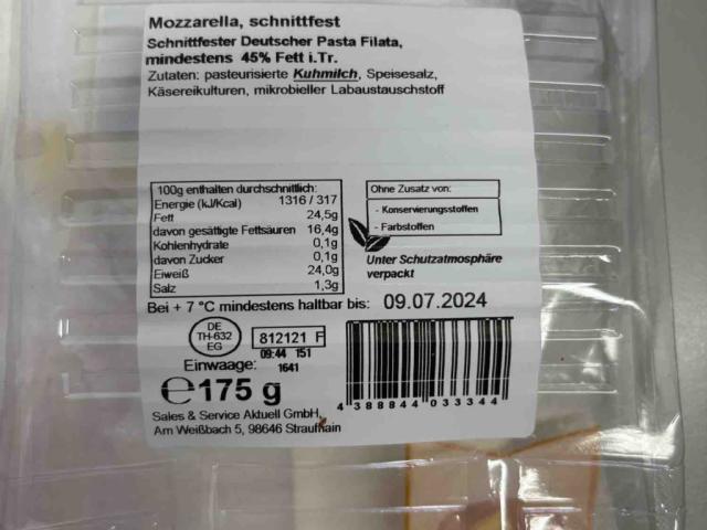 M ozzarella 45% Fett i. Tr. von MFurtwängler | Hochgeladen von: MFurtwängler