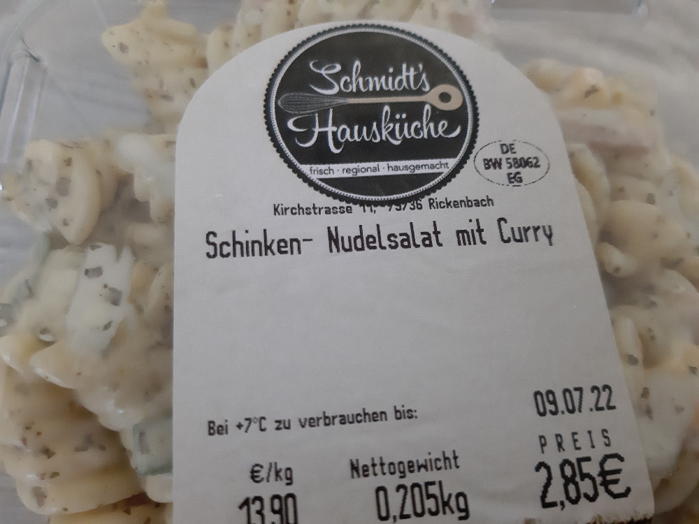 Schinken Nudelsalat mit Curry, Schmidts Hausküche von janinagutz | Hochgeladen von: janinagutzweiler168