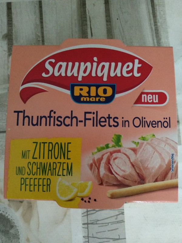 Thunfisch- Filets in Olivenöl, Zitrone und schwarzer Pfeffer von | Hochgeladen von: Lissy71