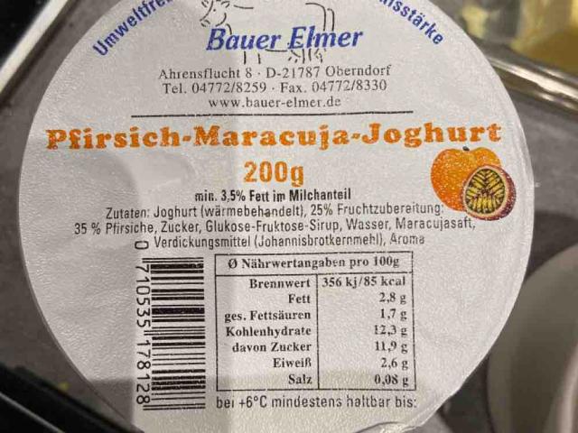 Pfirsich-Maracuja-Joghurt, 3,5% Fett im Milchanteil von LasseSam | Hochgeladen von: LasseSamstrm