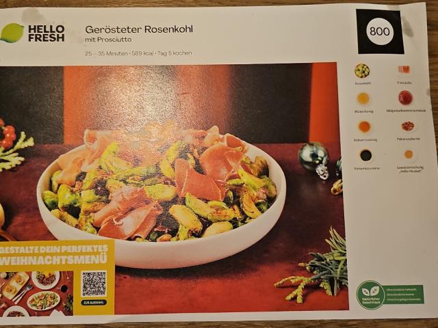 Gerösteter Rosenkohl mit Prosciutto, Hello Fresh von Lars Vegas | Hochgeladen von: Lars Vegas