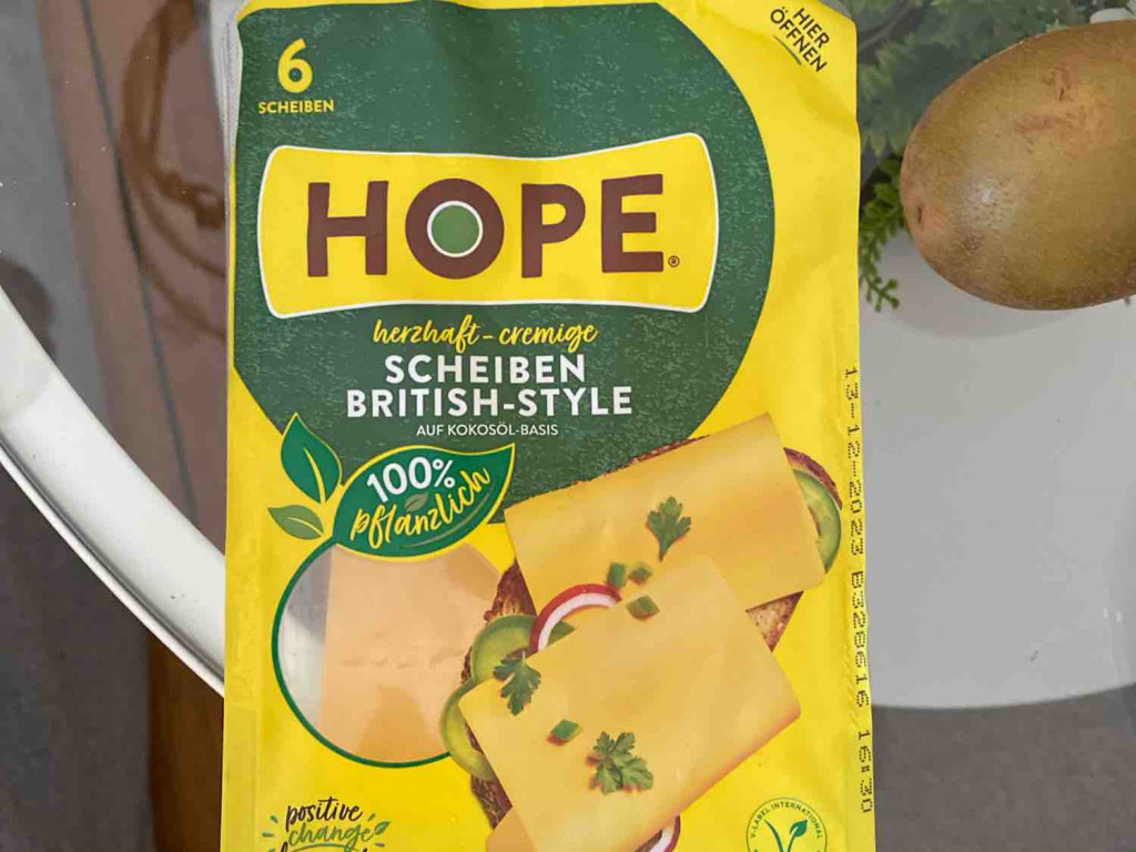 Hope Scheiben britisch Style, Veganer Käse von Lucy007 | Hochgeladen von: Lucy007