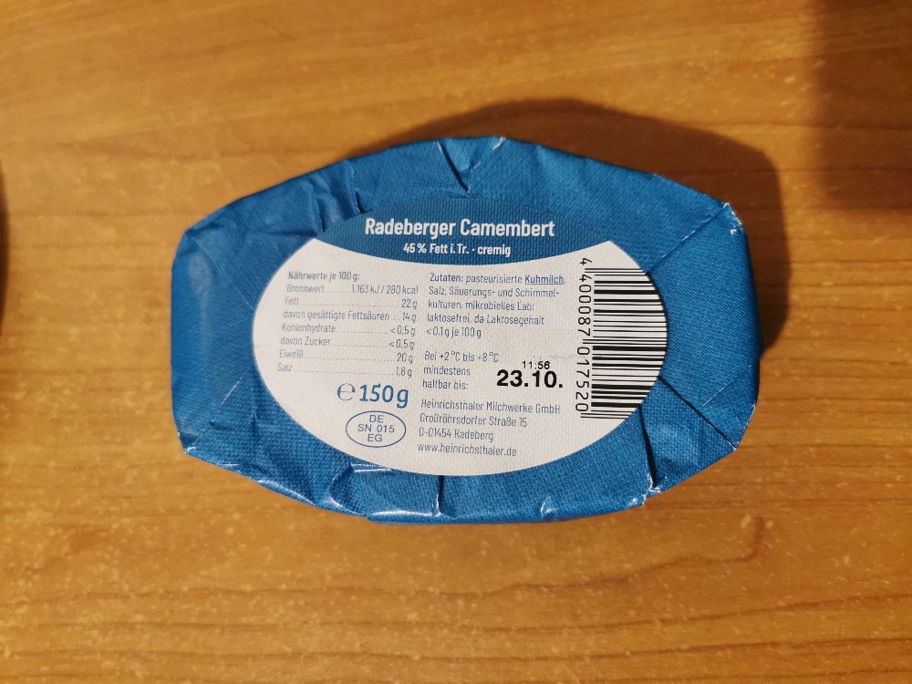 Radeberger Camembert, 45% Fett von Seephice | Hochgeladen von: Seephice