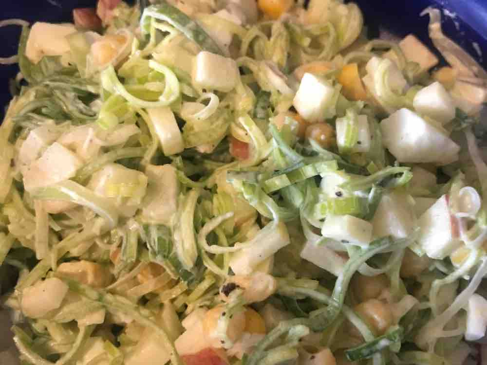 Lauchsalat mit Ei, Mais, Apfel und Joghurt-Mayo-Dressing von Mis | Hochgeladen von: Miss82