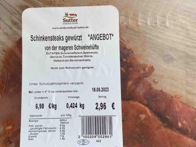 Schinkensteaks, gewürzt von SteffenHausMA | Hochgeladen von: SteffenHausMA