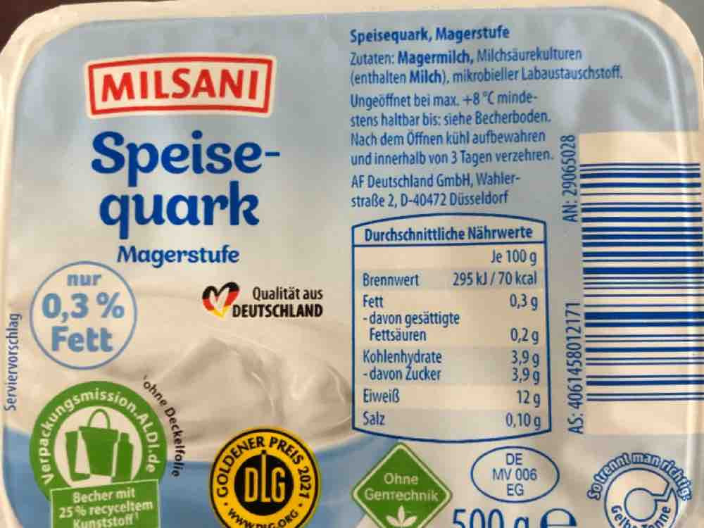 Speisequark, Magerstufe 0,3% von Nanananadine | Hochgeladen von: Nanananadine