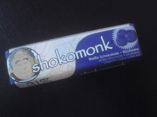 Shokomonk, Weiße Schokolade - Blaubeere | Hochgeladen von: Eva Schokolade