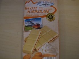 St Alpine Weisse Schokolade mit 45% Mandel-Sahne-Creme, Weis | Hochgeladen von: alphaht