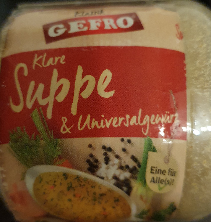 Gefro klare Suppe+Universalgewürz von intiwe | Hochgeladen von: intiwe