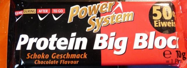 Power System Protein Big Block 50% Eiweiss, Schoko | Hochgeladen von: fitstar