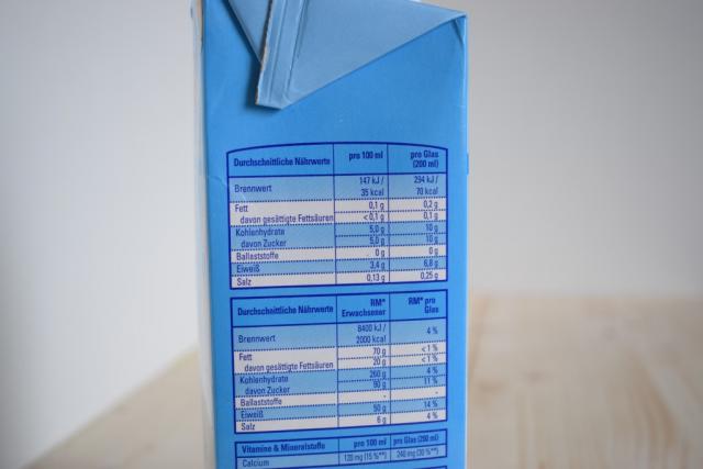 entrahmte H-Milch, 0,1% Fett | Hochgeladen von: Debby2912