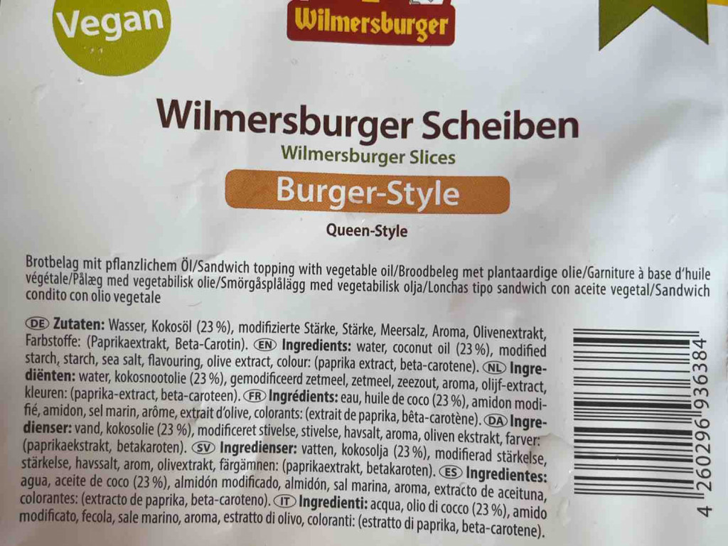 Wilmersburger Scheiben Burger-Style Vegan, Kokosöl von KrisFit | Hochgeladen von: KrisFit