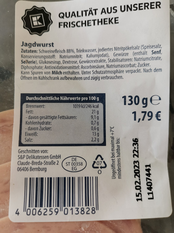 Jagdwurst, Schweinefleisch von denka | Hochgeladen von: denka