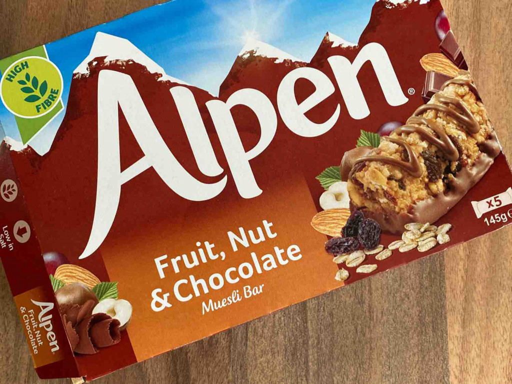 Alpen Fruit, Nut & Chocolate Müsli Bar von Jugra | Hochgeladen von: Jugra