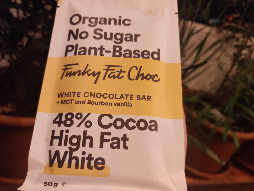 funky fat choc White 48 % cocoa, + MCT and Bourbon vanilla von j | Hochgeladen von: junjan