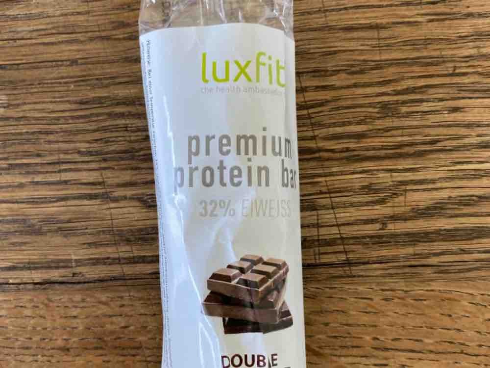 Luxfit double chocolate protein bar, 32% Eiweiß von virtus | Hochgeladen von: virtus